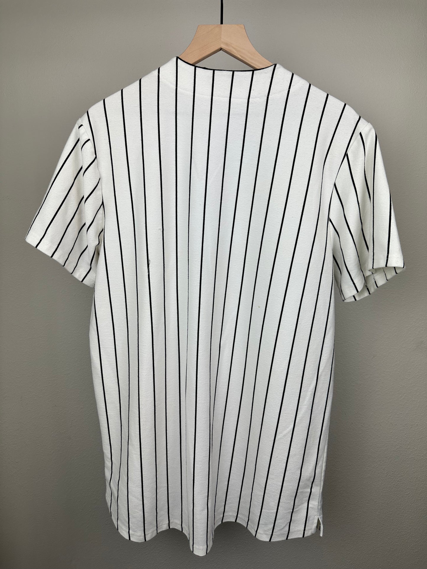 Pin Striped Plain Baseball Jersey