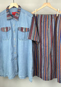 Venezia Denim Shirt-Skirt Set