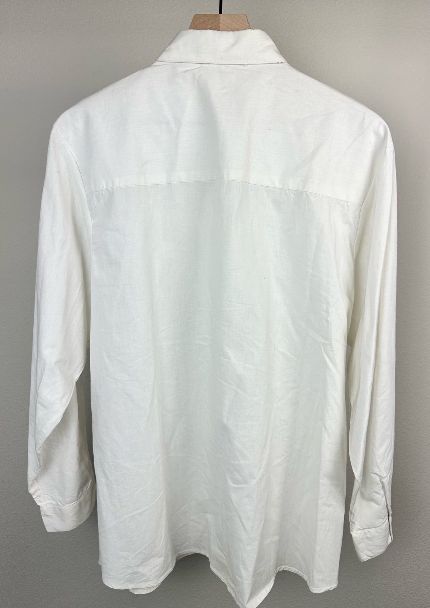 America Sportswear White Beaded Shirt