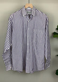 Royal Purple and White Stripes By Expressions