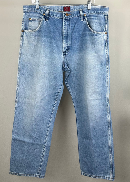 Light Wash Relaxed Denim By Wrangler