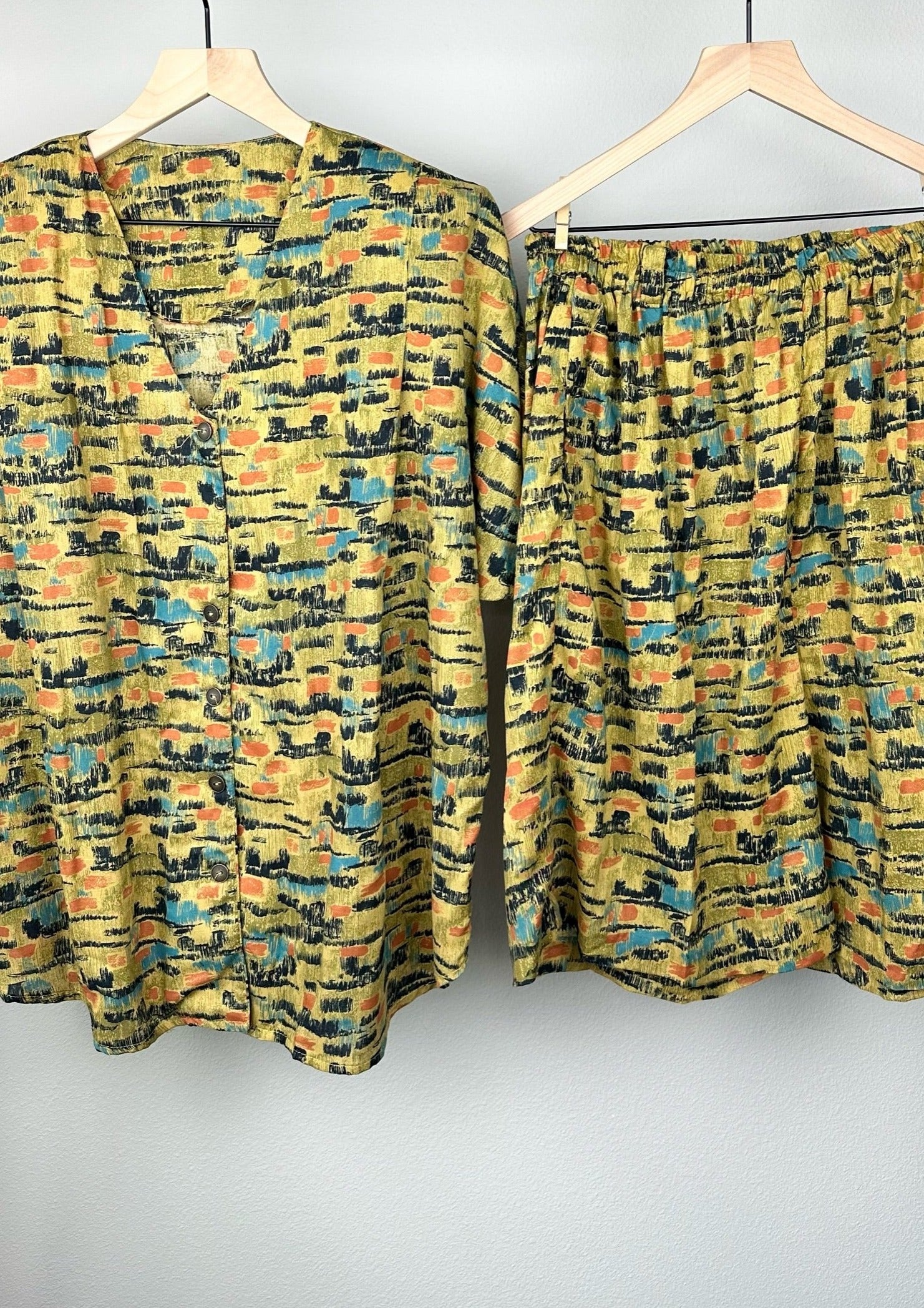 Painted Brick Shirt-Skirt Set