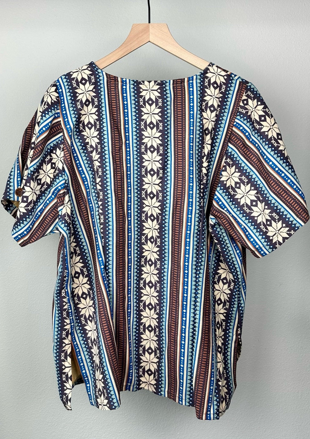 Brown Nature Shirt-Skirt Set