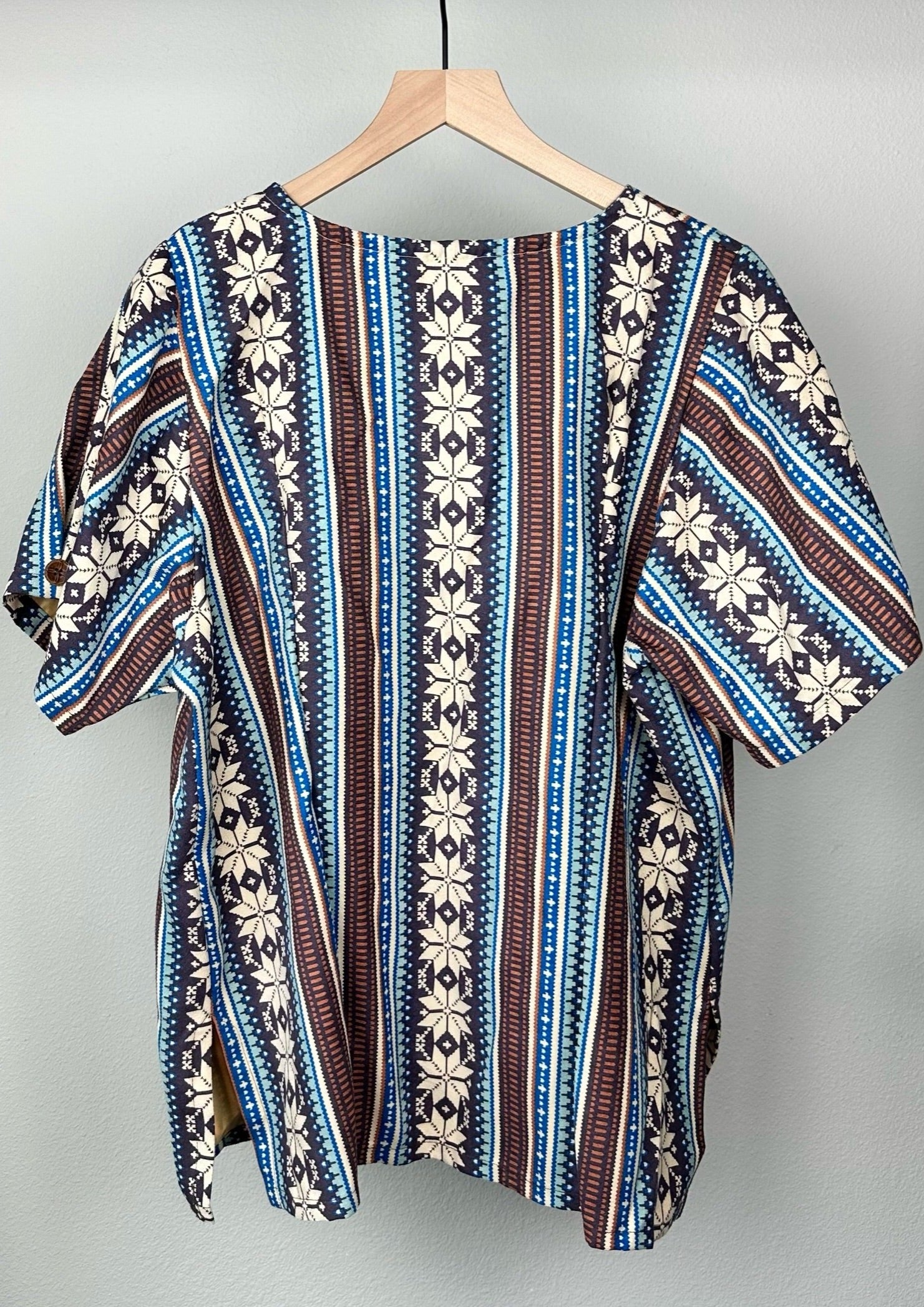 Brown Nature Shirt-Skirt Set