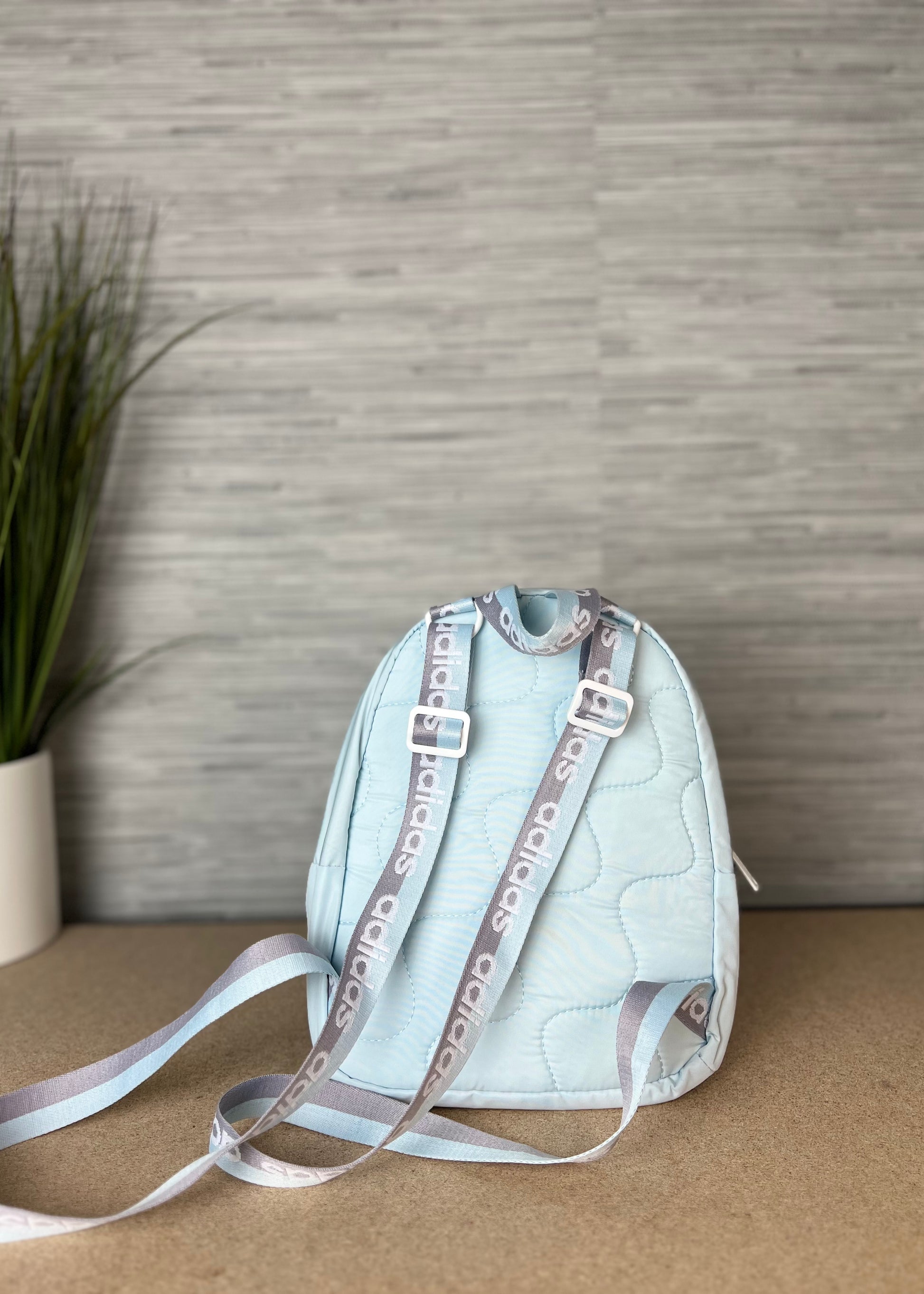 Adidas silver mini backpack sales