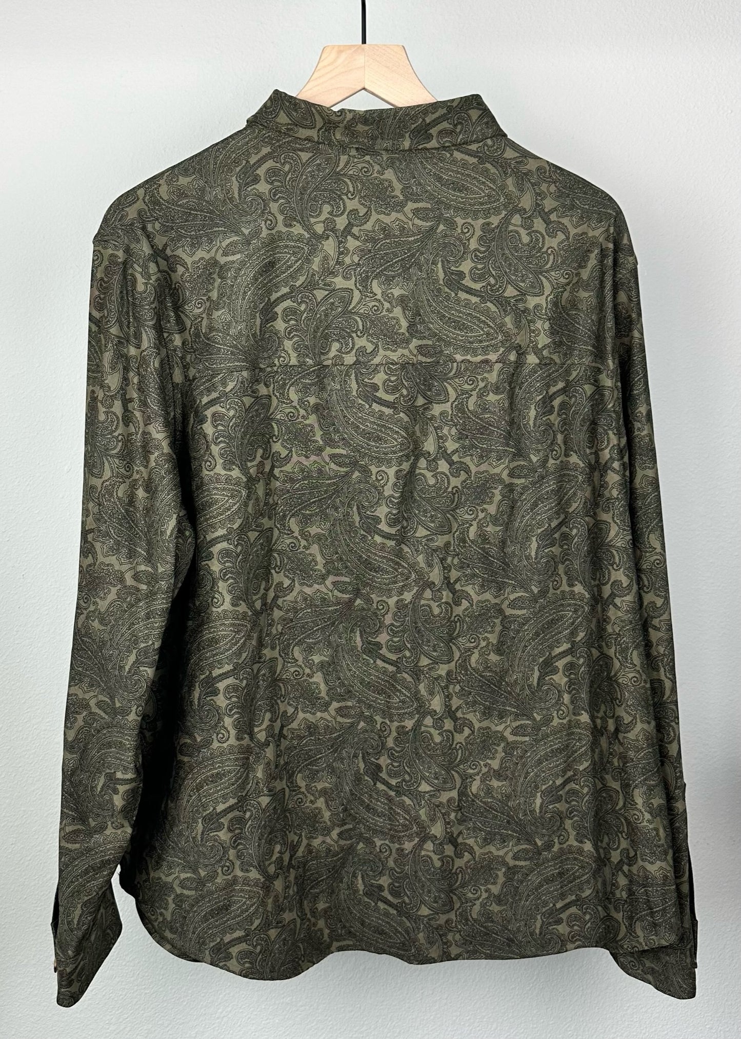 White Stag Green Pasley Shirt